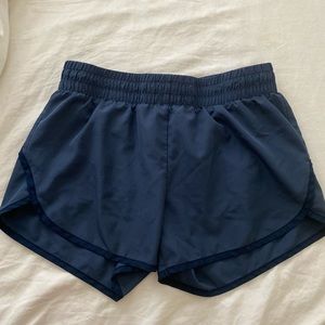 Navy work out shorts